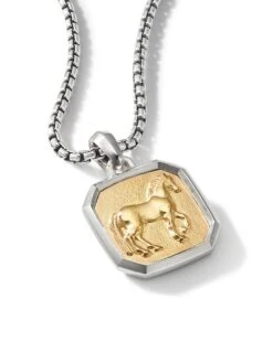 Petrvs Horse Pendant With 18K Yellow Gold 7 Petrvs Horse Pendant With 18K Yellow Gold -Fashion Jewelry & Accessories 0400019098073 YELLOWGOLD A2