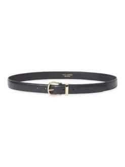 NILI LOTAN Louise Slim Leather Belt