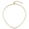 14K Yellow Gold & 0.26 TCW Diamond Bar Chain Necklace -Fashion Jewelry & Accessories 0400019131296 YELLOWGOLD