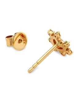 Mini 14K Yellow Gold & 0.106 TCW Diamond Heart Stud Earrings 8 Mini 14K Yellow Gold & 0.106 TCW Diamond Heart Stud Earrings -Fashion Jewelry & Accessories 0400019131360 YELLOWGOLD A2