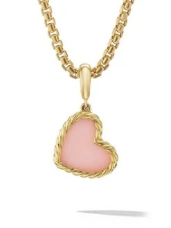 Cable Collectibles Heart Amulet In 18K Yellow Gold