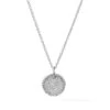 Cable Collectibles Pav&eacute Charm Necklace With Diamonds In 18K Gold -Fashion Jewelry & Accessories 0400019200642 WHITEGOLD