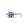 Ch&acirc;telaine Ring With Tanzanite & Diamonds In 18K White Gold, 7MM -Fashion Jewelry & Accessories 0400019200703 TANZANITE