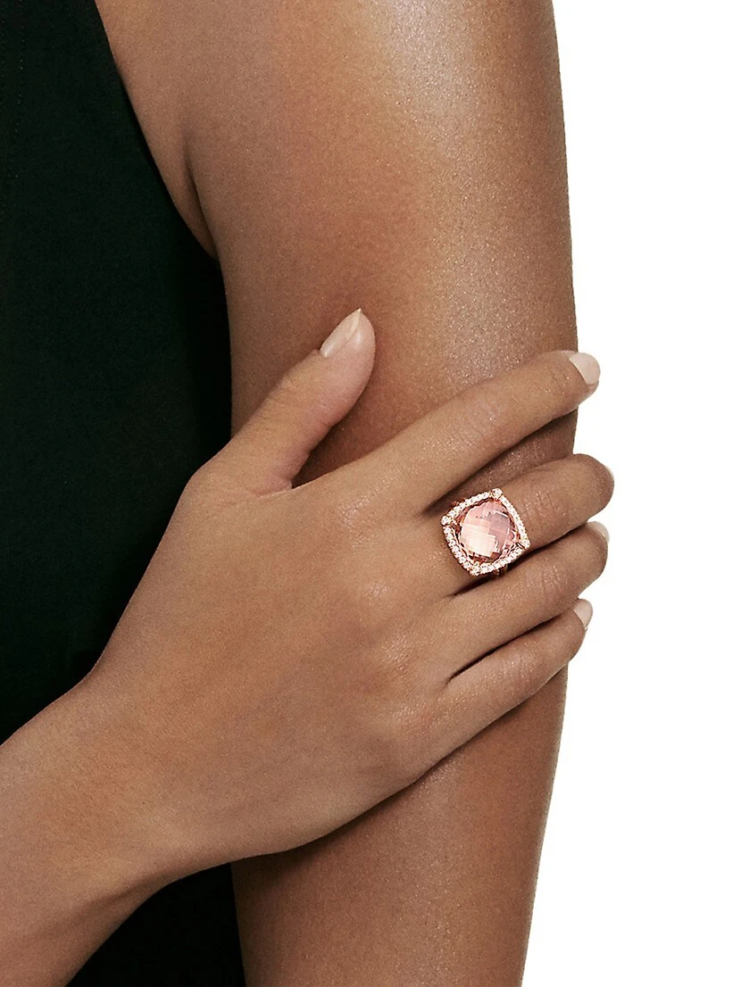 Châtelaine Pavé Bezel Ring With Diamonds In 18K Yellow Gold 6 Châtelaine Pavé Bezel Ring With Diamonds In 18K Yellow Gold - Image 4