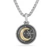 Cable Collectibles Moon And Star Diamond & 18K Gold Amulet 1 Cable Collectibles Moon And Star Diamond & 18K Gold Amulet -Fashion Jewelry & Accessories 0400019201464 SILVER