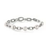 Madison Sterling Silver & 7.5-8MM Pearl Chain Bracelet -Fashion Jewelry & Accessories 0400019242927 SILVER