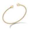 Solari Bead Color Bracelet In 18K Yellow Gold With Gold Domes