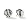 Sculpted Cable Stud Earrings -Fashion Jewelry & Accessories 0400019327216 STERLINGSILVER