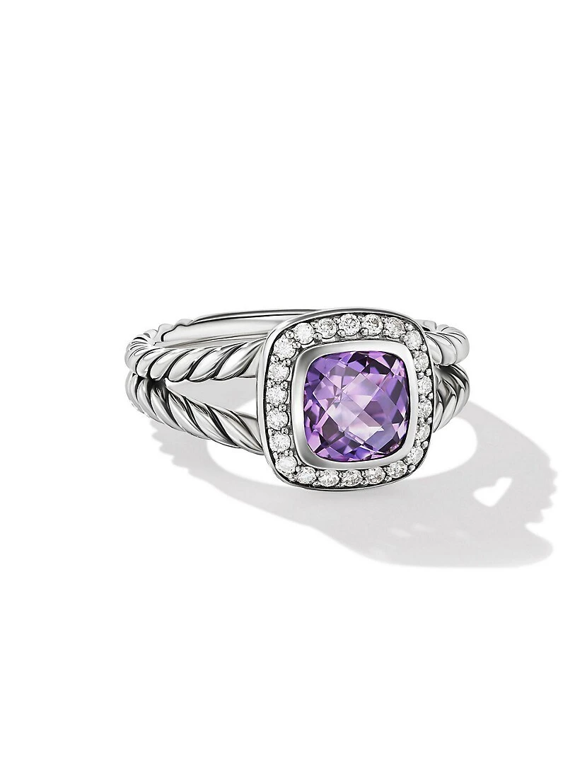 Petite Albion® Ring With Pavé Diamonds 3 Petite Albion® Ring With Pavé Diamonds