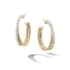 Crossover Hoop Earrings In 18K Yellow Gold With Pavé Diamonds 1 Crossover Hoop Earrings In 18K Yellow Gold With Pavé Diamonds -Fashion Jewelry & Accessories 0400019338130 GOLD