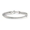 Crossover Bracelet With Diamonds -Fashion Jewelry & Accessories 0400019347137 DIAMOND