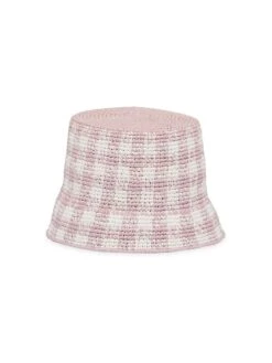 Prada Raffia Bucket Hat -Fashion Jewelry & Accessories 0400019356212 PINK A2