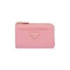 Prada Saffiano Keychain Card Case -Fashion Jewelry & Accessories 0400019378439 PINK