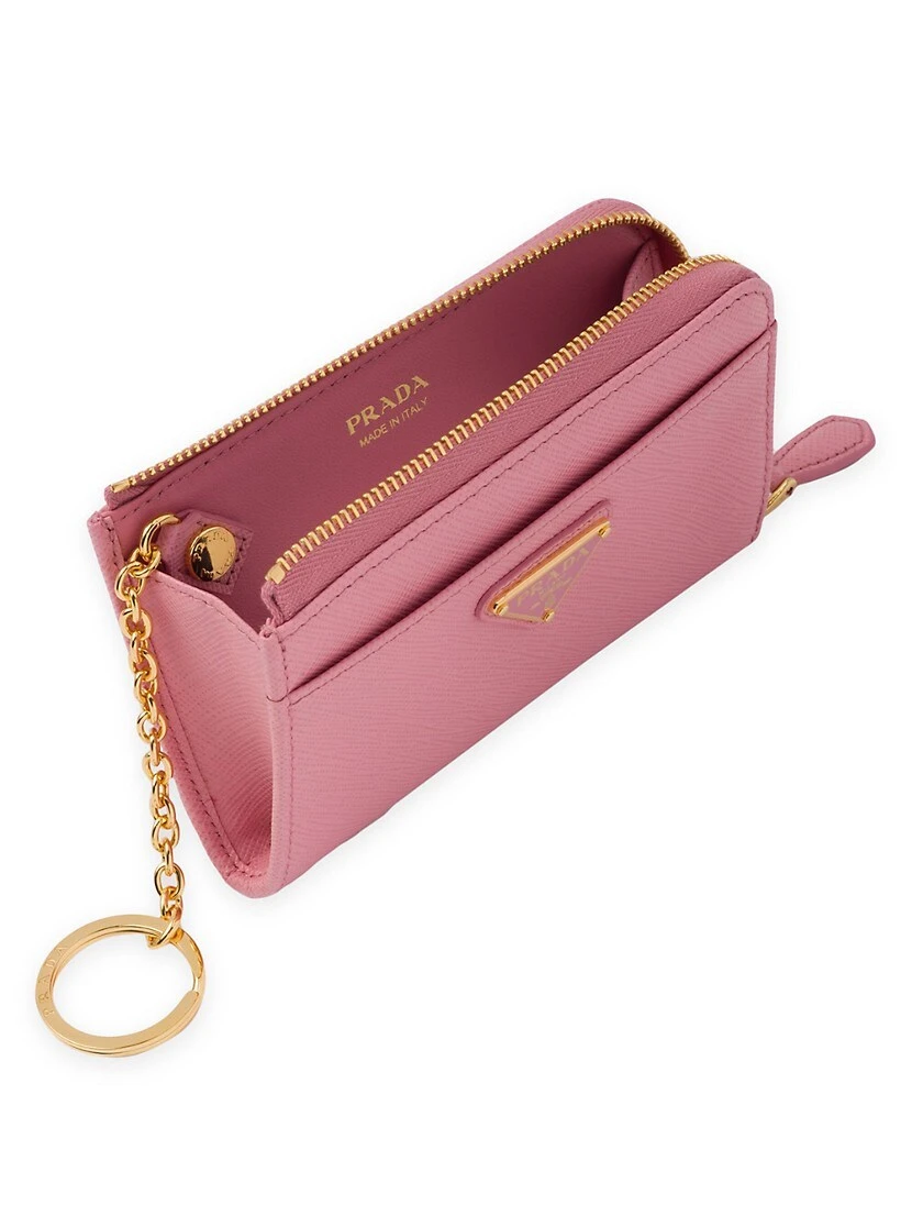Prada Saffiano Keychain Card Case 4 Prada Saffiano Keychain Card Case - Image 2