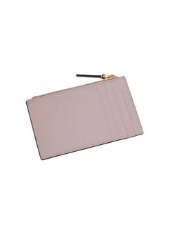 Valentino Garavani Vlogo Signature Grainy Calfskin Cardholder -Fashion Jewelry & Accessories 0400019563176 WATERLILAC A2