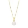 Essential Elements 18K Yellow Gold & 7MM White Cultured Pearl Pendant Necklace -Fashion Jewelry & Accessories 0400087338438