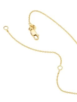 Tiny Treasures 18K Yellow Gold & Diamond Small Palm-Tree Pendant Necklace -Fashion Jewelry & Accessories 0400087414867 GOLD A2