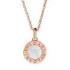 Bvlgari Classic 18K Rose Gold & Mother-of-Pearl Pendant Necklace -Fashion Jewelry & Accessories 0400088285376 ROSEGOLD