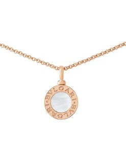 Bvlgari Classic 18K Rose Gold & Mother-of-Pearl Pendant Necklace 9 Bvlgari Classic 18K Rose Gold & Mother-of-Pearl Pendant Necklace -Fashion Jewelry & Accessories 0400088285376 ROSEGOLD A3
