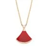 Bvlgari Divas' Dream 18K Rose Gold, Carnelian & Diamond Pendant Necklace -Fashion Jewelry & Accessories 0400088331535 ROSEGOLD