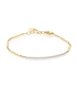 Goa Diamond, 18K Yellow Gold & 18K White Gold Bracelet