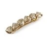 Swarovski Crystal Teardrop Barrette -Fashion Jewelry & Accessories 0400088414814 GOLDENSHADOWGOLD