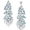Mirage 18K White Gold, Aquamarine & Diamond Chandelier Earrings 2 Mirage 18K White Gold, Aquamarine & Diamond Chandelier Earrings -Fashion Jewelry & Accessories 0400089247563