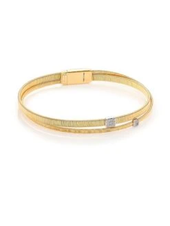 Masai Two-Tone & Diamond Double-Strand Bracelet