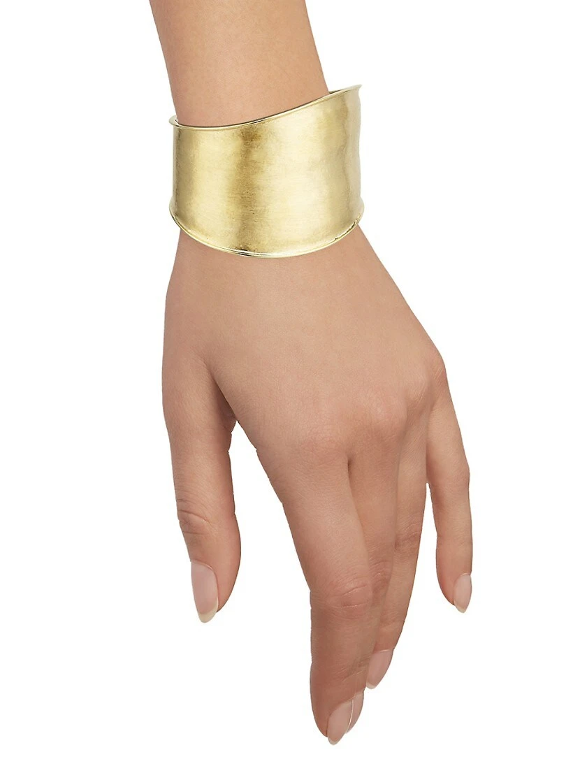 Lunaria 18K Yellow Gold Cuff 4 Lunaria 18K Yellow Gold Cuff - Image 2