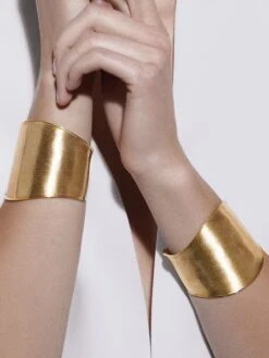 Lunaria 18K Yellow Gold Cuff 7 Lunaria 18K Yellow Gold Cuff -Fashion Jewelry & Accessories 0400090022796 A9