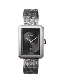 Chanel BOY-FRIEND Tweed Medium Stainless Steel Bracelet Watch