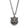 Gucci Sterling Silver Tiger Pendant Necklace -Fashion Jewelry & Accessories 0400090724814