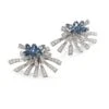 Mirage Diamond & London Blue Topaz Stud & Ear Jacket Set -Fashion Jewelry & Accessories 0400090897446