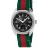 Gucci Stainless Steel & Nylon Web Watch -Fashion Jewelry & Accessories 0400091924953 GREEN