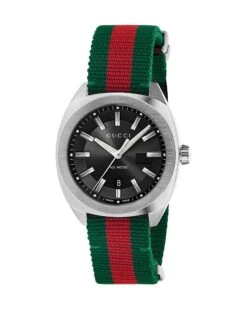 Gucci Stainless Steel & Nylon Web Watch