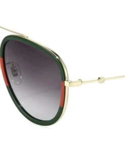 Gucci 57MM Aviator Sunglasses -Fashion Jewelry & Accessories 0400092888373 GOLD A2