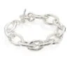 Classico Mini Sterling Silver Hammered Bastille Link Bracelet -Fashion Jewelry & Accessories 0400093761139 SILVER
