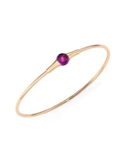 Pomellato M'ama Non M'ama Amethyst & 18K Rose Gold Bangle