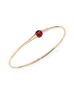 Pomellato M'ama Non M'ama Garnet & 18K Rose Gold Bangle