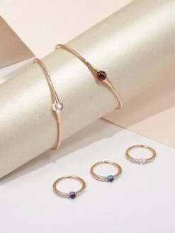 Pomellato M'ama Non M'ama Garnet & 18K Rose Gold Bangle -Fashion Jewelry & Accessories 0400093957695 A9