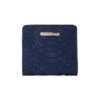 Mini Python-Embossed Leather Bi-Fold Wallet -Fashion Jewelry & Accessories 0400094013126 NAVY