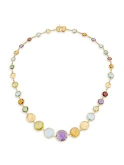 Jaipur 18K Yellow Gold & Multi-Gemstone Necklace