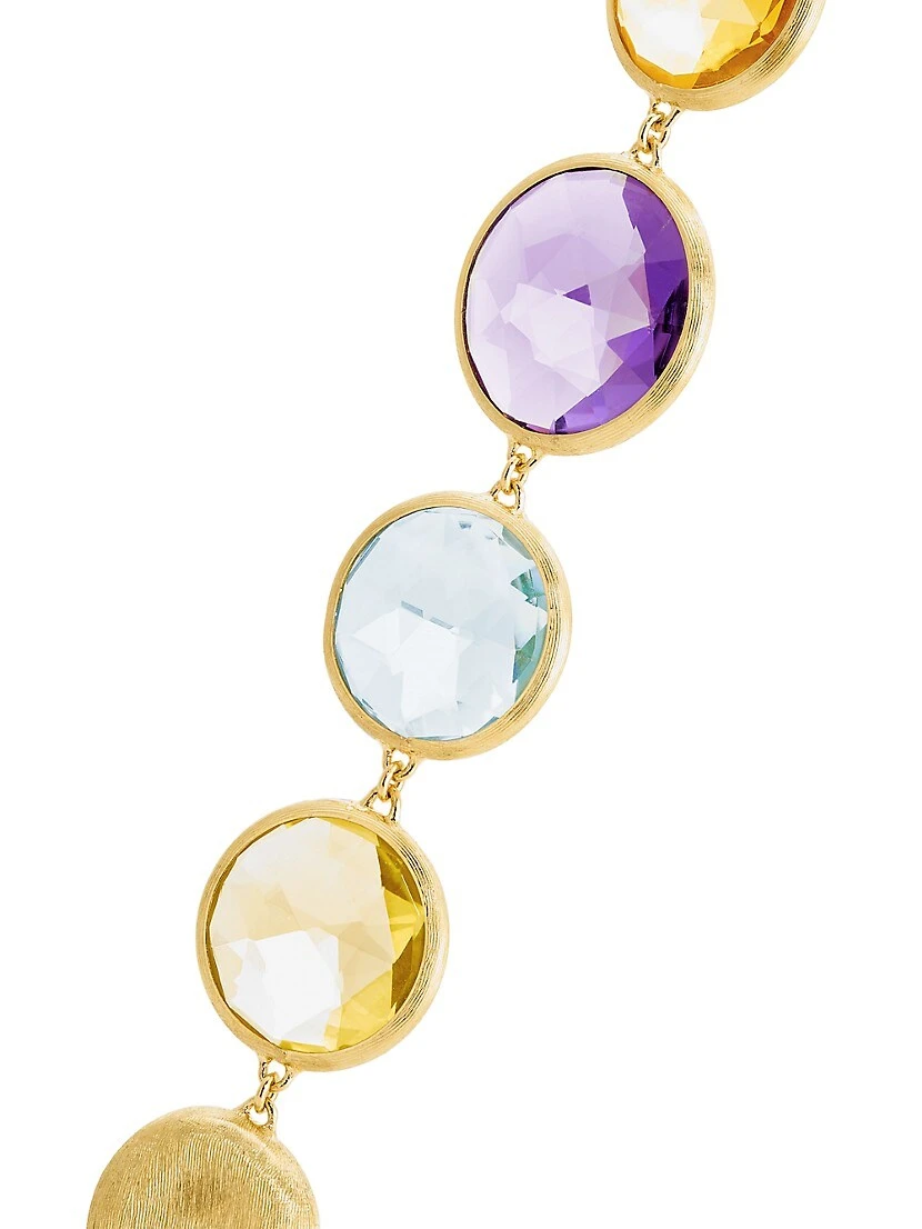 Jaipur 18K Yellow Gold & Multi-Gemstone Necklace 6 Jaipur 18K Yellow Gold & Multi-Gemstone Necklace - Image 4