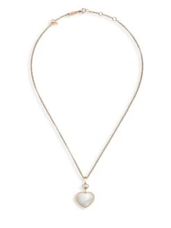 Chopard Happy Hearts 18K Rose Gold, Diamond & Mother-Of-Pearl Pendant Necklace 8 Chopard Happy Hearts 18K Rose Gold, Diamond & Mother-Of-Pearl Pendant Necklace -Fashion Jewelry & Accessories 0400094224359 A2