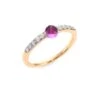 Pomellato M'Ama Non M'Ama Diamond, Amethyst & 18K Rose Gold Ring -Fashion Jewelry & Accessories 0400094248174