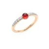 Pomellato M'Ama Non M'Ama Diamond, Garnet & 18K Rose Gold Ring -Fashion Jewelry & Accessories 0400094248289