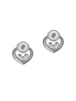 Chopard Happy Diamonds Heart 18K White Gold Stud Earrings -Fashion Jewelry & Accessories 0400094988687 A3