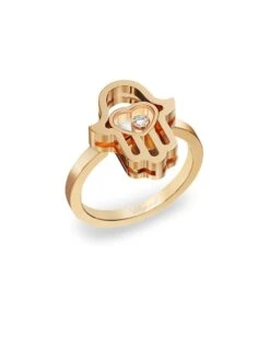 Chopard Happy Diamonds & 18K Rose Gold Ring