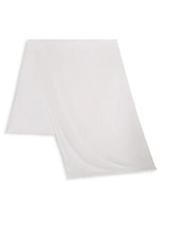 LORO PIANA Silk & Cashmere Stole -Fashion Jewelry & Accessories 0400096867362 OPTICALWHITE A1