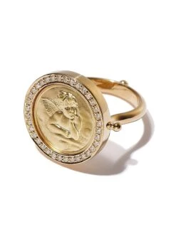 Diamond & 18K Gold Angel Ring -Fashion Jewelry & Accessories 0400097258057 A8